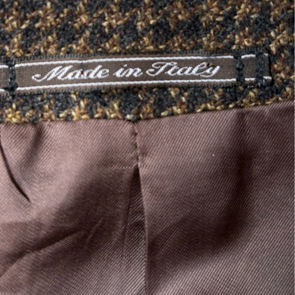 Made In Italy Wool/Cashmere Checkered Blazer​ - Picture 12 of 15
